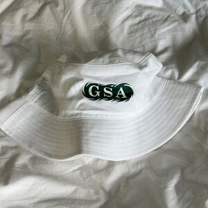 White Bucket Hat with GSA Logo